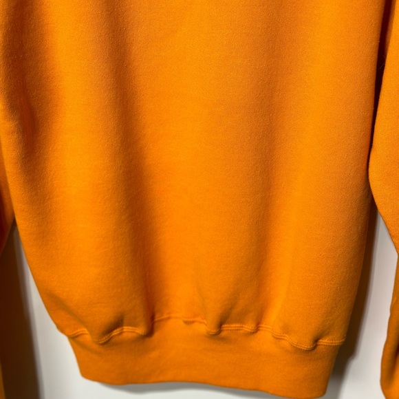 Vintage 90’s Russell Athletic Sweatshirt Men’s Size Small Solid Bright Orange - Picture 10 of 11